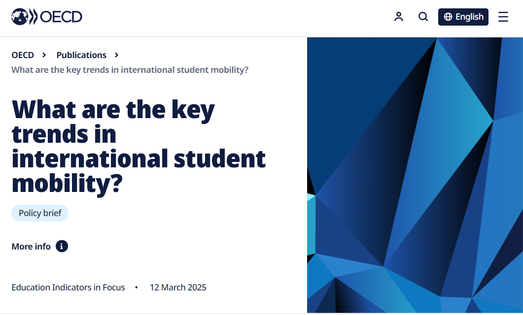 OECD《国际学生流动的主要趋势》报告